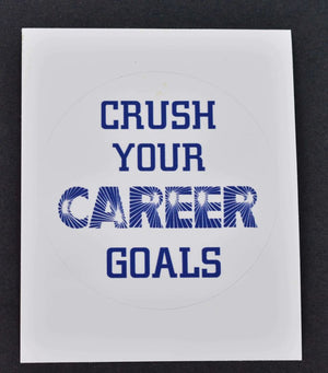 Crush Your Career Goals Sticker (3 Round)